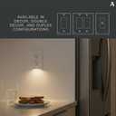 AMERELLE Universal LumiCover Wallplate with Built-In Night Light, Standard Duplex, White - Easy DIY Installation, Convenient Low-Profile Design