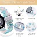 BINLUN Resin Watch Band Butterfly Design 12mm 14mm 16mm 17mm 18mm 20mm 22mm Quick Release Lightweight Replacement Band Dressy Watch Bracelet for Smartwatch