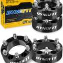 dynofit 6x5.5 to 6x5.5 Forged 2inch Wheel Spacers Adapters for 1999-2024 Silverado 1500 Sierra 1500 Yukon 2019-2024 Ram 1500 | Set of 4 Compatible with Chevrolet GMC Cadillac Ram 6x139.7 M14x1.5 Studs