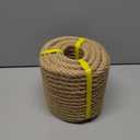 Natural Jute Rope - 1/2 Inch x 100 Feet - Thick Hemp Rope for DIY Crafts, Cat Scratching Posts, Hammock, Gardening, Decoration