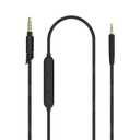 Linkidea Audio Cable with Mic for JBL Tune 770NC/670NC Headphones, 3.5mm TRRS to 2.5mm TRS Replacement Aux Cord with Inline Microphone and Volume Control (5 ft / 1.5m)