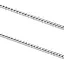 GeilSpace 1/2" OD 304 Stainless Steel Round Tube, 42 inch Length Industrial Metal Pipe, Weldable and Cuttable Smooth Steel Tubing for DIY Furniture, Industrial Decor and Construction (2 Pack)
