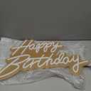 HMT Happy Birthday Neon Sign USB Powered 19.611.8 Inch Large LED Light Up Sign for Backdrop & Birthday Party Decor