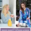 Rocky Thermal Underwear Women Long Johns Womens Thermals Top Bottom Set Fleece Lined Under Wear Clothes Base Layer Thermals (XL)