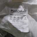 PlushDeluxe Premium Bamboo Mattress Protector – Queen Size, Waterproof, & Ultra Soft Breathable Noiseless Washable Bed Mattress Cover for Comfort & Protection - White