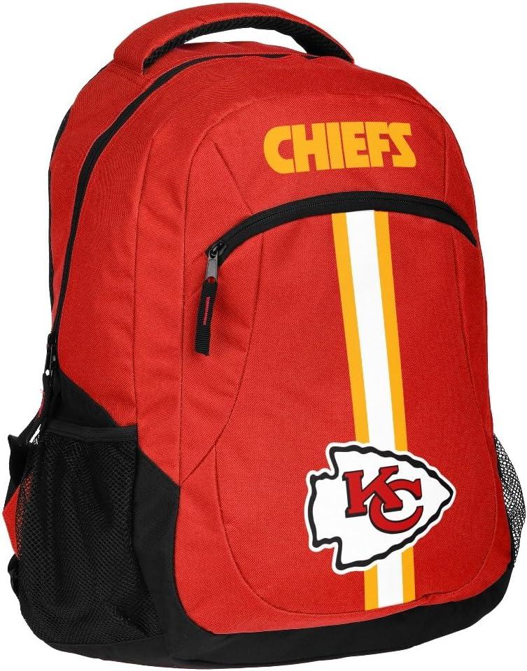 FOCO Kansas City Chiefs NFL Action Backpack (One Size, Team Color)