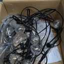 100FT Outdoor String Lights with 35 Shatterproof Patio Deals S14 Vintage Edison Bulbs E12 Sockets,2700K Dimmable Outdoor Lights,IP55 Waterproof LED String Lights for Outside, Patio Lights