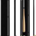 Baseball Bat Display Case Wall Mounted Vertical or Horizontal Wooden Frame w/98% UV Protection-Lock with Acrylic Single bat Transparent Door Holder Rack Cabinet Shadow Box-Single bat Black