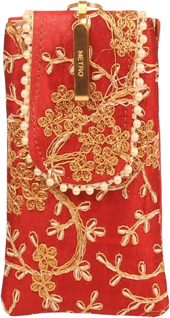 handcrafted embroidered/brocade crossbody evening purse handbag vintage party wedding gift for women.