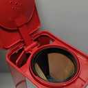 Kenmore Drip Coffee Maker - 12 Cup Programmable Cafe Machine With Glass Pot, Regular & Bold Brew, Auto Shut Off Large Water Reservoir, Reusable Filter, Kitchen Appliances For Cafeteria Barista, Red