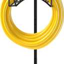 Utopia Home Hose Holder, Sturdy Freestanding Outdoor Detachable Water Hose Holder, Rustproof Pipe Organizer for Courtyards, Flower Beds, and Lawns, Black