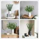 16Pcs Faux Olive Branches&Eucalyptus Branches, 18''Artificial Olive Stems 15''Eucalyptus Stems,Perfect Greenery for Vase,Centerpieces,Spring Decor,Home Decoration for Dining Room&Living Room