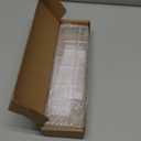 9.5 Large Acrylic Straw Holder for Cabinet Door - Reusable Tumbler Straw Organizer Storage, Small Kitchen Accessories Container, Ultra Sticky Cupboard Door Mounted (Transparent)