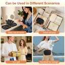Travel Jewelry Case Organizer for Women, Jewelry Storage Book with Small Pouch, Travel Jewelry Bag Case for Traveling Necklace, Earrings, Rings, Bracelet Organizer (Black)