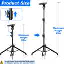 Starlink Mini Tripod Mount with Adapter, 270 Tilt Angle Adjustable Starlink Mini Kit, Height Adjustable Starlink Mount, Ground Nail Design, for Outdoor Camping, Travel, Rv (Balck)