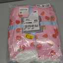 THREE POODLE Wearable Blanket Hoodie with Slipper Socks Set, Oversized Sherpa Blanket Sweatshirt Hoodie for Women Men Kids, One Size Fits All (Strawberry) (Adult)