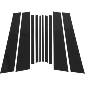 Motoforti Door Pillar Window Trim Anti Scratch Sticker Pillar Posts Door Outer Exterior Cover for BMW X1 2016-2022 Black 10 Pcs
