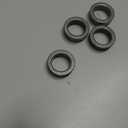 AR-PRO (4-Pack) 1" Bushings Carbon Steel - ID 1" x OD 1-3/8" Applicable Lawn Mower and Most Riding Mower Wheel Bushings Replacement