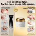 Sun&Beam Nails Solid Gel Nail Glue 15ml Strong Hold for Press-On Nails Long-Lasting and Easy Removal UV/ LED Curing Nail-Friendly Formula (Glue Only)