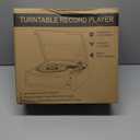 Vintage Record Players for Vinyl with Speakers Belt-Driven Retro Turntable LP Player Support 3-Speed, Bluetooth Playback, AUX-in, Headphone, RCA All-in-one Auto Stop Phonograph Wooden Brown