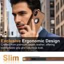 Unique Design Luxury Leather Business Phone Case for iPhone X & iPhone Xs Anti-Slip Scratch Resistant Ultra Slim Protective Case (2018,5.8) (Brown)