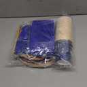 168Pcs Blue Eid Ramadan Decorations for Home Mosque Lantern Moon Plates and Napkins Cups Forks Islamic Muslim Decor Tableware Sets for Eid al-Fitr Decor al-Adha Festival Home Party Supplies Serves 24