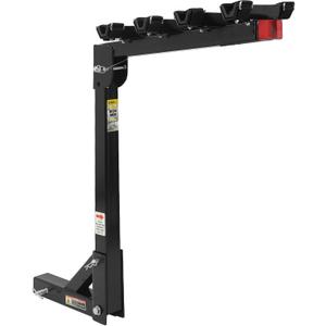 MaxxHaul Hitch Mount 4 Bike Rack 150 lb Capacity HeavyDuty Swing Down Design Fits Cars Trucks SUVs and Minivans with Safety Reflector Easy Install (70210)