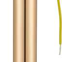 Ceiling Fan Extension Rod,Ceiling Fan Downrod with Ball Head,Downrod Extension for Fan,1 inch Outside Diameter, Boom Suitable for a Wide Range of (golden, 18inch)