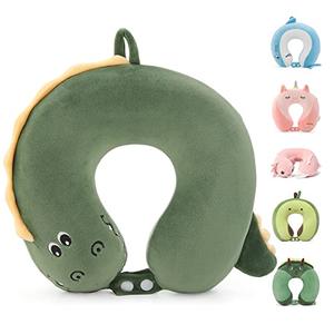 Niuniu Daddy Crocodile Kids Travel Neck Pillows for 3-8 Years Old, Soft Memory Foam Neck Support Pillows for Airplane, Car Seat, Travel Essentials for Kids Children Boys Girls Road Trip Sleeping