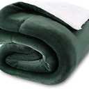 NANPIPER Baby Sherpa Blanket,Warm Toddler Throw Blanket,Soft Newborn Fleece Blanket for Winter (Olive Green,30x40 inches)