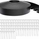 Landscape Edging 4 Inch Tall 100FT with 110Pcs Metal Spikes, Plastic Garden Edging Border Landscape Edging Border Lawn Edging for Landscaping, Flower Bed, Yard