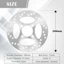 Rear Brake Disc Rotor fit for Yamaha Raptor 700 2006-2020 YFZ450 2006-2013 YFZ450X 2008 1S3-2582W-00-00 1PE-F582W-00-00 1S3-2582W-10-00