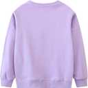Toddler Girl Cotton Long Sleeve Sweatshirt Christmas Clothing 2-9Y (Purple)
