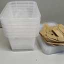 6 Quart Clear Storage Latch Box/Bins, 6-Pack Plastic Container with Latches and Lid
