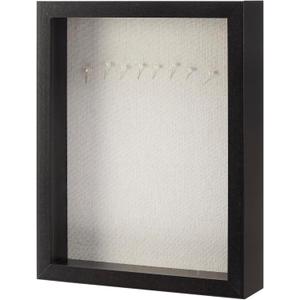 Amazon Basics Shadow Box Wood Rectangular Frame, 8.5" x 11", Black