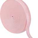 uxcell 10 Yards Fold Over Elastic Stretch Ribbon Strap, 1-1/2 Inch Wide Folded Edge Elastic Webbing for Hair Ties Headbands DIY Craft Waistband Pants Clothes, Pink