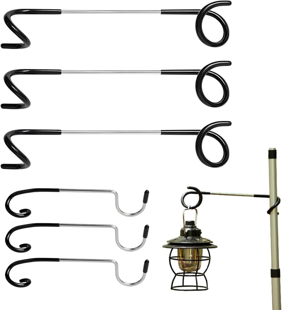 Camping Lantern Hooks Outdoor Lighting Hook for Camping Tent lamp Hanger,Wild Bird Feeder,Bird House,Tent Pole Light Hanger Holder