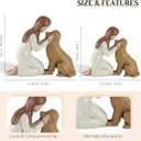 Pet Memorial Gifts for Dogs: Loss of Dog Sympathy Bereavement Remembrance Gift for Dog Lover - Golden Retriever Statue Decorations (6.9" x 5.7") (Medium)