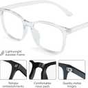 livho High Tech Blue Light Glasses - Advanced Blue Light Blocking Computer Glasses - Screen Fatigue & UV Protection (A1)