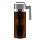 Takeya Deluxe Cold Brew Coffee Maker - BPA-Free Tritan Pitcher with Airtight Leakproof Lid, Silicone Grip Handle, Fine-Mesh Filter - Shatter-Proof, Dishwasher Safe, Made in USA - 2 Quart/Stone
