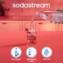 SodaStream Black 1L Slim Carbonating Bottles Twin Pack, Pack of 2