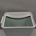 Kekow 4.5 Gallon Small Plastic Trash Can, Swing Lid Waste Can, Blue