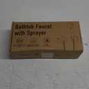 All Metal Bathtub Faucet Sprayer Attachment (Black) & HEROBAI 3 Pack Handheld Shower Filter Replacement