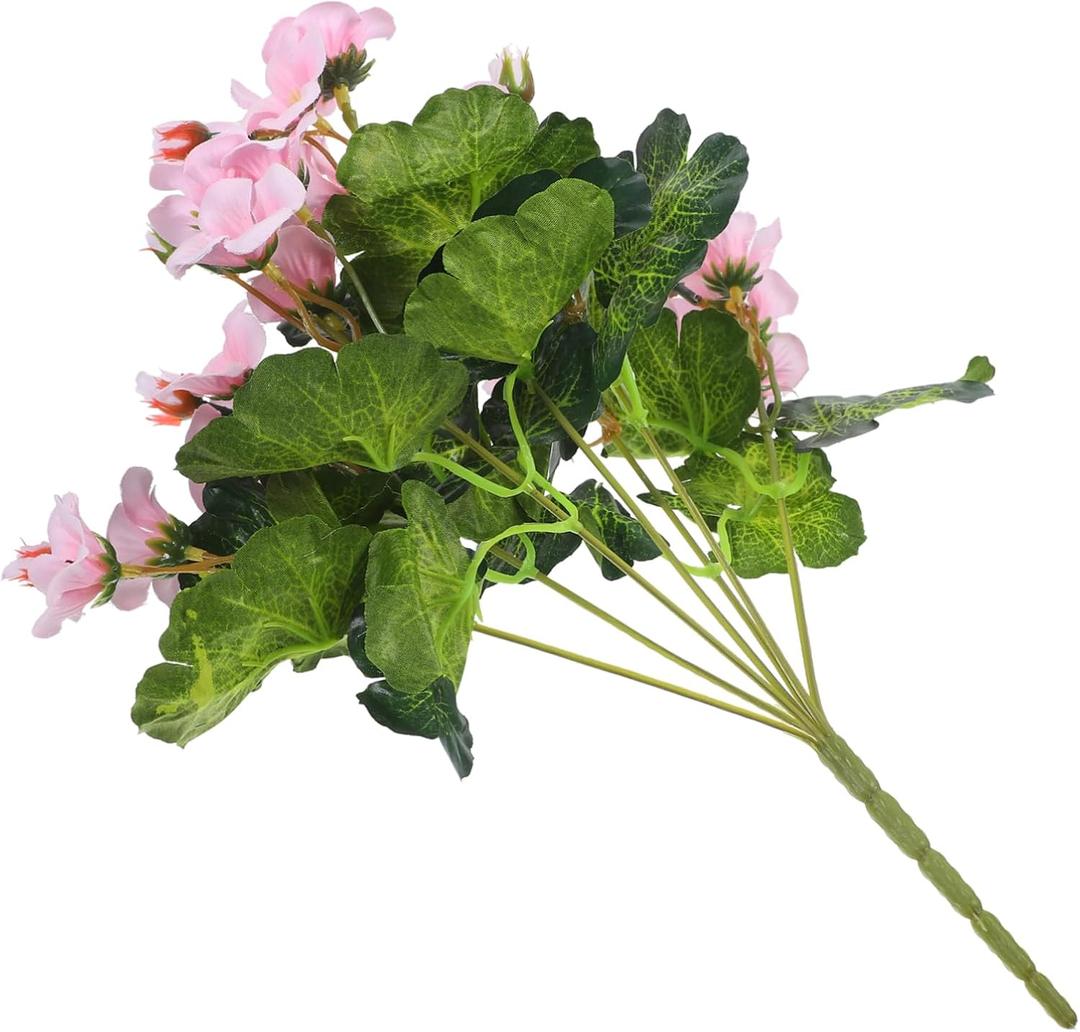 DIY Artificial Flower Ornament Fake Flowers for Vase Realistic Simulated Begonia Bouquet Arrangement