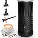Milk Frother, Ausyle 4-in-1 Electric Milk Frother and Steamer, Non-Slip Stylish Design, Hot & Cold Milk Steamer with Temperature Control, Auto Shut-Off Frother for Coffee, Latte, Cappuccino, Macchiato