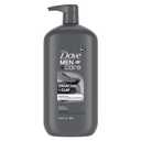 DOVE MEN+CARE Charcoal Pump Purifying Shampoo Charcoal + Clay for Stronger, More Resilient Hair, with Plant-Based Cleansers, 31 oz