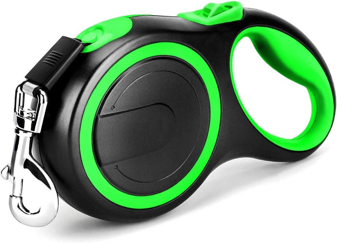 Segarty Retractable Dog Lead for Large Dogs, Pet Leash 26 Feet Long for Medium Large Pets Under 110Lbs, No Tangle Nylon Tape and 1 Button Break & Lock Heavy Duty Leads for Training Running (Green) Segarty Retractable Dog Lead for Large Dogs, Pet Leash 26 Feet Long for Medium Large Pets Under 110Lbs, No Tangle Nylon Tape and 1 Button Break & Lock Heavy Duty Leads for Training Running (Green)