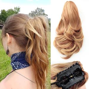 DAXSRXI Claw Clip Ponytail Extension, Clip in Ponytail, 14 Inch, P30A/27