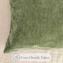 Chenille Lumbar Pillow Covers 14x36 inch, Olive Sage Green Decorative Pillow Covers, Farmhouse Solid Dyed Soft Chenille Cushion Case for Couch Sofa Bed Living Room, 1 Cover ONLY