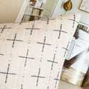 MIULEE Pack of 2 Decorative Burlap Linen Christmas Throw Pillow Covers Modern Farmhouse Pillowcases Rustic Woven Textured Cushion Cover for Sofa Couch Bed 18x18 Inch Beige